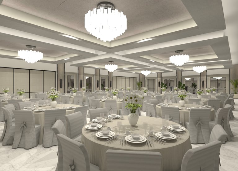 Elegant ballroom interior