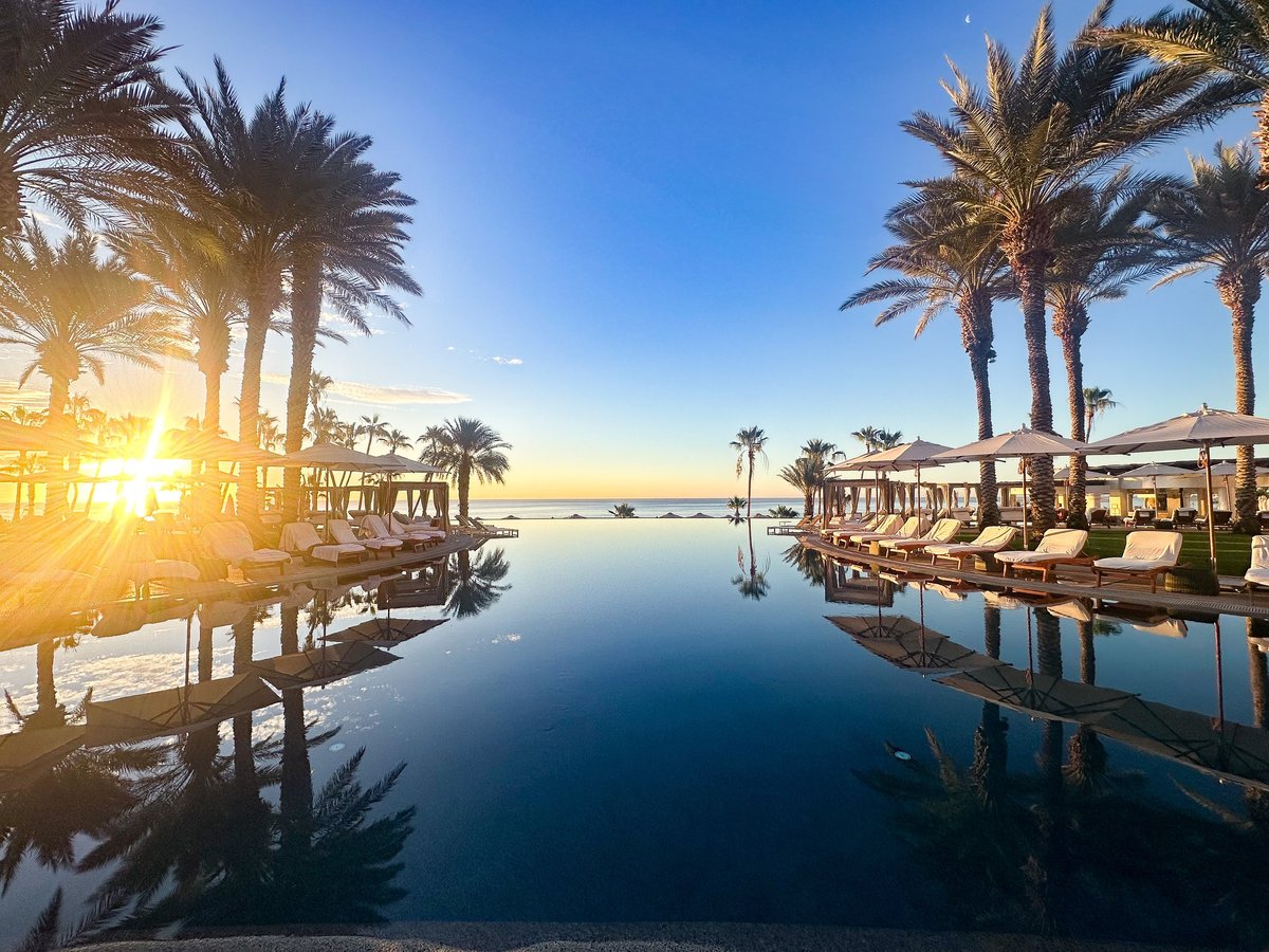 Luxury resort with stunning sunrise view