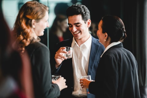 Executive professionals in discussion