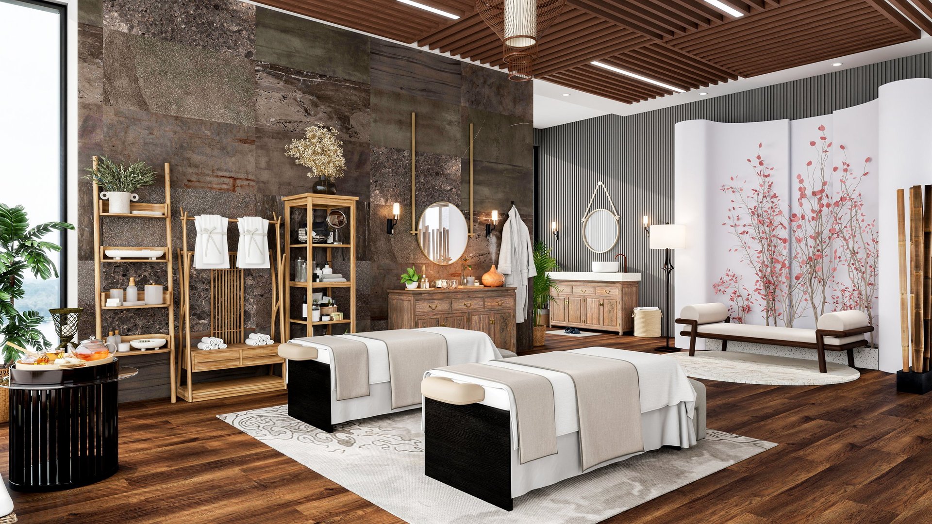 Luxury spa wellness experience